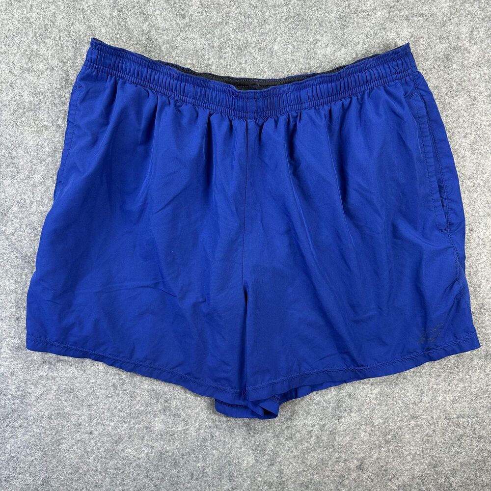 New Balance Lined Shorts Mens Medium Blue 4 Inseam Running Athletic LIGHTNINGDRY